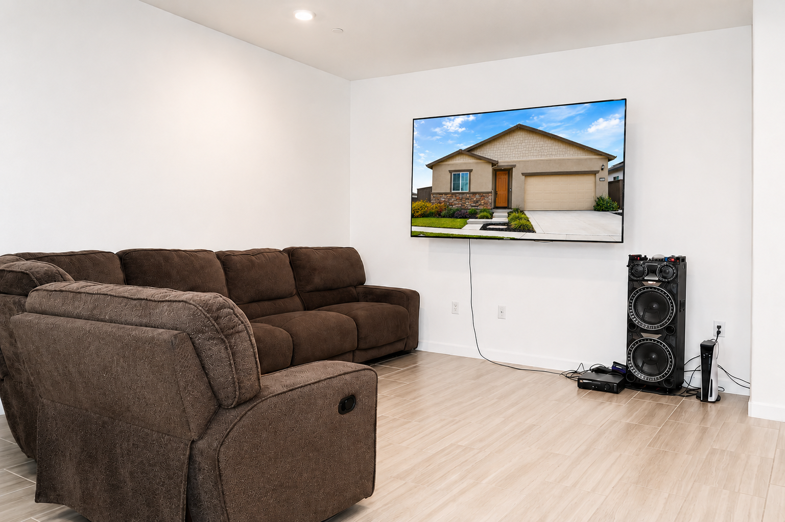 An inviting open concept.
