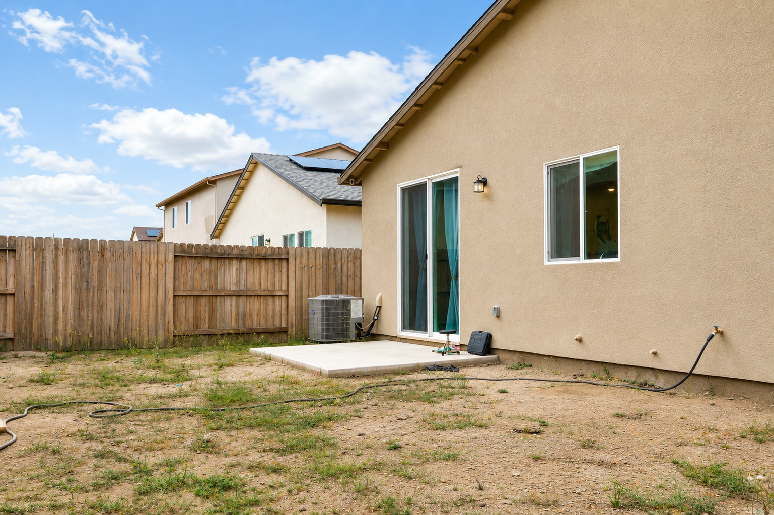 A backyard, ready for your vision.